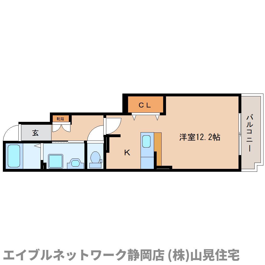 アンジュ MII(ワンルーム/1階)の間取り写真
