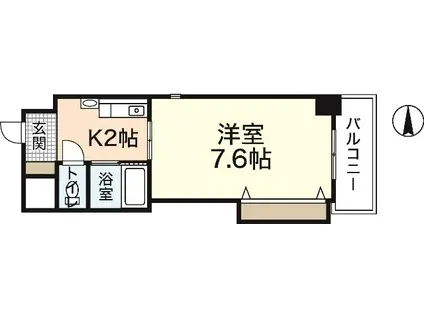 関本大町ビル(1K/3階)の間取り写真