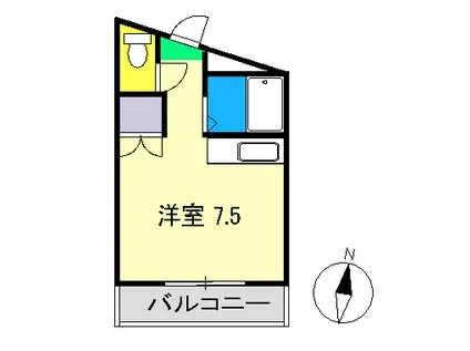 メゾンラポール(ワンルーム/3階)の間取り写真