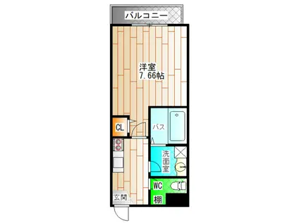 ラヴィベール兵庫(1K/5階)の間取り写真