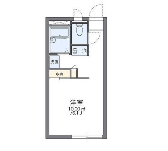 レオパレスエクセルコート(1K/1階)の間取り写真