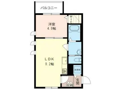 ORANGE TOWN(1LDK/3階)の間取り写真