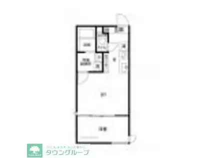 フェリシア行徳I(1LDK/2階)の間取り写真