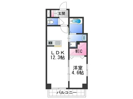 NEXTAGE吉田(1LDK/6階)の間取り写真