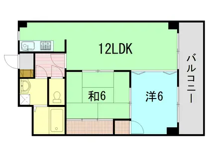 M・Eビル(2LDK/4階)の間取り写真