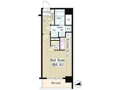 CITY CURRENT大手町シティカレント大手町(ワンルーム/12階)の間取り写真