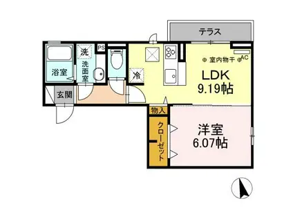 RENOM(1LDK/2階)の間取り写真