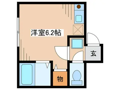 ル・シェル(ワンルーム/1階)の間取り写真