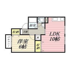 セジュール来夢90(1LDK/2階)の間取り写真