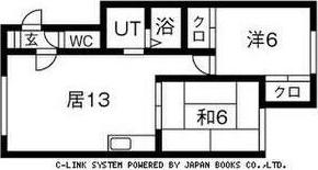 マンションむらかみⅢ(2LDK/2階)の間取り写真