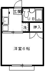 シティハイム・ローフル(1K/1階)の間取り写真