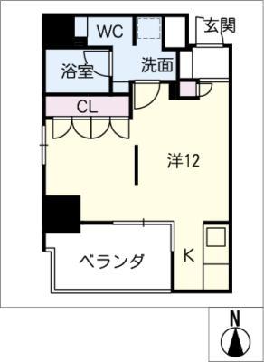 DOMUS&PLEASURE(ワンルーム/4階)の間取り写真