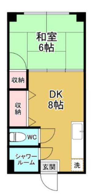 豊田ハイツ(1DK/3階)の間取り写真