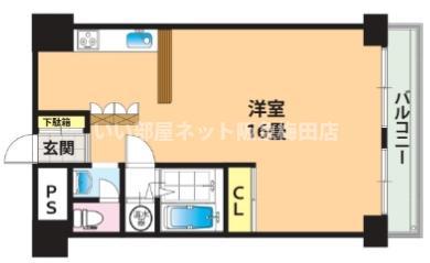 花川アーバンライフ(1LDK/3階)の間取り写真