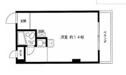 ライオンズプラザ南太田(ワンルーム/1階)の間取り写真