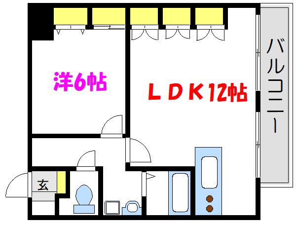 プリマベーラ(1LDK/2階)の間取り写真