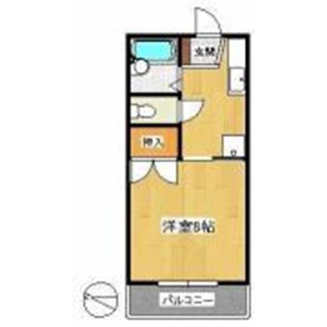 コーポ坂本(1K/2階)の間取り写真