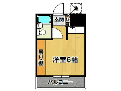 東光コーポ(ワンルーム/2階)の間取り写真
