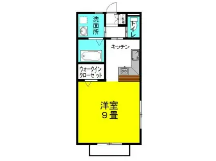 ラフォンテ・レパードIII(ワンルーム/2階)の間取り写真