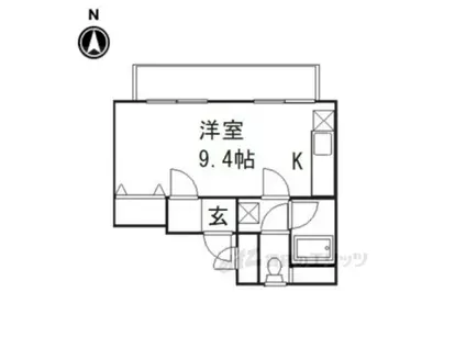 ホワイトクレステ(ワンルーム/5階)の間取り写真