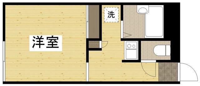 パレス白楽町(1K/2階)の間取り写真