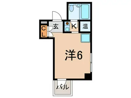 ライオンズマンション白山第3(1K/8階)の間取り写真