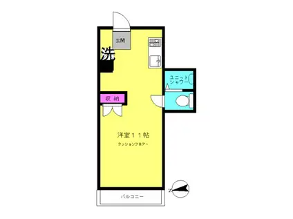 ダイワアベニュー(ワンルーム/3階)の間取り写真