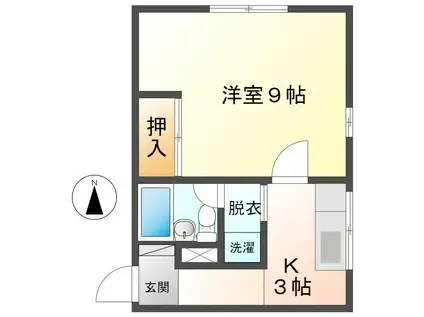 KYビル(2K/2階)の間取り写真