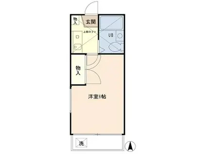 アネックス西川口1期(1K/2階)の間取り写真