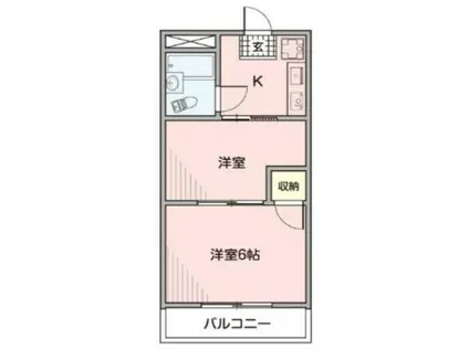 アズ川口レジデンス(2K/1階)の間取り写真