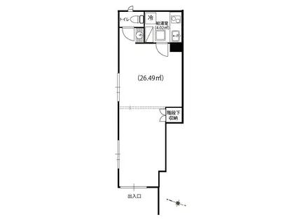 GRENZE店舗・事務所用(ワンルーム/1階)の間取り写真