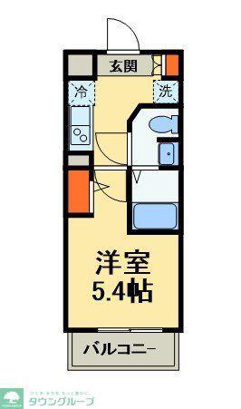 GENOVIA天王台(1K/4階)の間取り写真