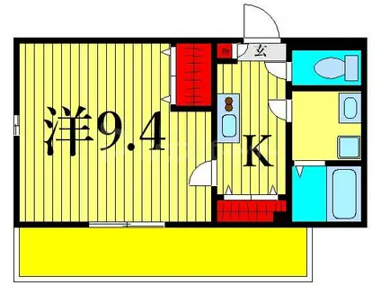 EMPEREUR FER(1K/3階)の間取り写真
