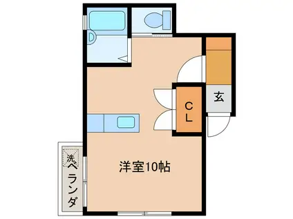 アベニュー大宮(ワンルーム/2階)の間取り写真