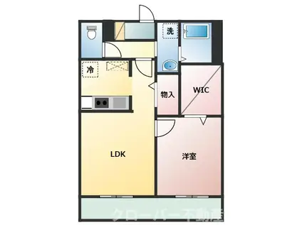 フォブール・フォレスタ(1LDK/1階)の間取り写真