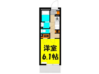 エトワールシャトー(1K/2階)の間取り写真