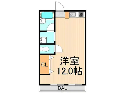 京成菊屋橋ビル(ワンルーム/3階)の間取り写真