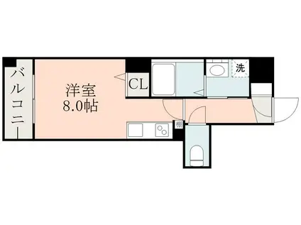 SーRESIDENCE鴨池PRIMO(ワンルーム/10階)の間取り写真