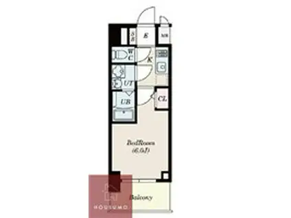 エスリードレジデンス梅田グランデ(1K/7階)の間取り写真