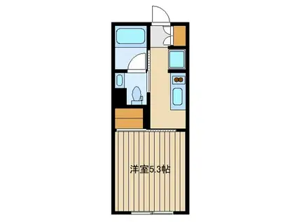 メゾン東陽桜台(1K/1階)の間取り写真