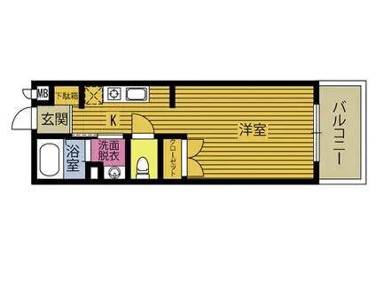レモンテラスわさだ(ワンルーム/2階)の間取り写真