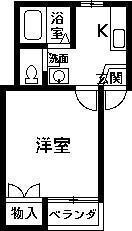アトレハイツ(1K/2階)の間取り写真