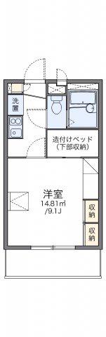 レオパレスGAZEBO12(1K/1階)の間取り写真