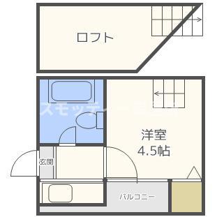 アベニューフロベール(1K/8階)の間取り写真