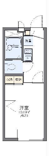 レオパレスイースト FIELD(1K/1階)の間取り写真