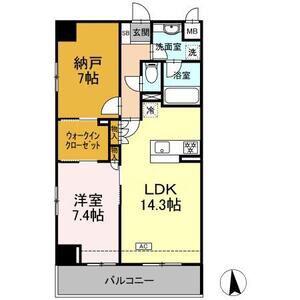 アロッジオ金剛(1SLDK/2階)の間取り写真