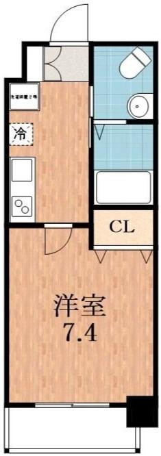 MARKS 昭和町(1K/9階)の間取り写真