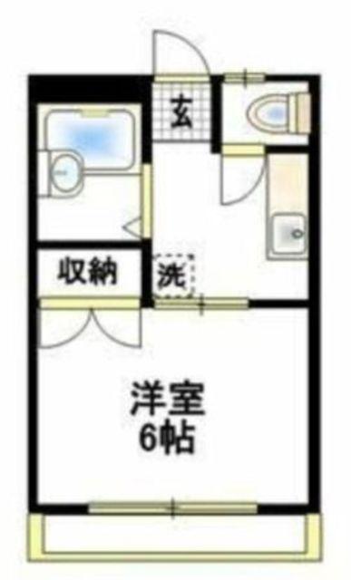 クロノス真光寺(1K/1階)の間取り写真