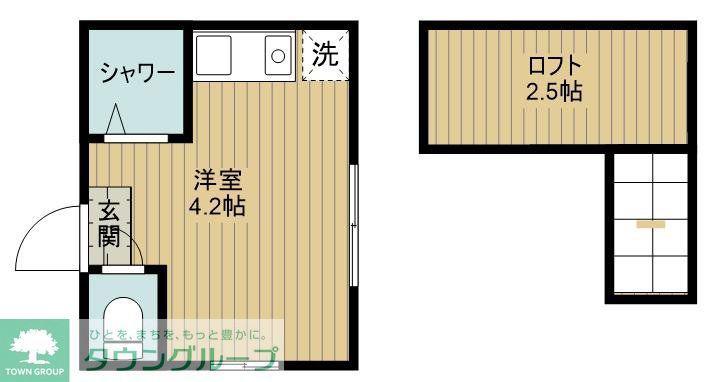 アーバンプレイス巣鴨(ワンルーム/2階)の間取り写真