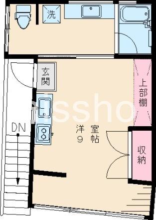 SCENA(ワンルーム/2階)の間取り写真